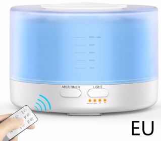 Large Capacity Remote Control Wood Grain Aroma Diffuser (Option: White-EU)
