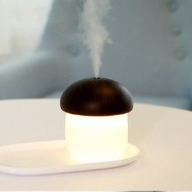 Home Mute Mushroom USB Mini Humidifier (Option: Black-USB)