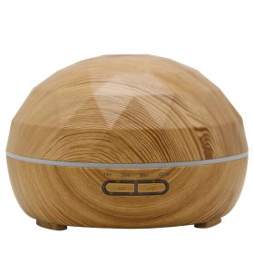 Ultrasonic aroma diffuser mute colorful night light (Option: Wood grain-AU)