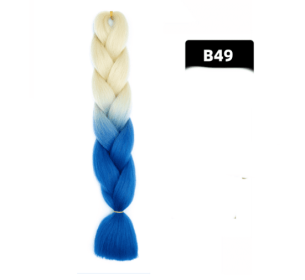 Color Big Braid African Chemical Fiber High Temperature Silk Wig Gradient (Option: B49)