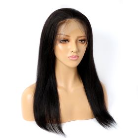 Real Human Hair Wig Lace Hair Set 9a Hair Quality Straight Hair (Option: 13x6 Lace Intranet-22inch)