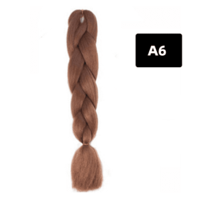 Color Big Braid African Chemical Fiber High Temperature Silk Wig Gradient (Option: A6)